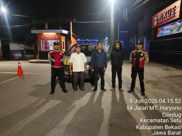 Patroli Biru OKJ Polsek Setu Sentuh Titik Strategis, Antisipasi 3C, Tawuran, dan Kejahatan Jalanan
