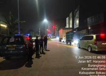 Patroli Biru OKJ Polsek Setu Perkuat Kamtibmas, Antisipasi 3C, Tawuran, dan Begal