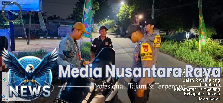 Patroli Biru Polsek Tambelang Ciptakan Kamtibmas Kondusif, Antisipasi 3C dan Kejahatan Jalanan