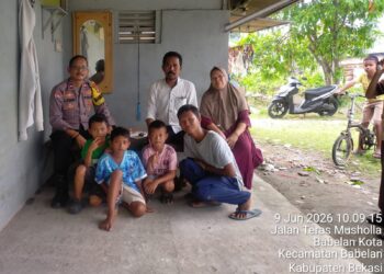 Bhabinkamtibmas Desa Babelan Kota Sambangi Warga, Ajak Perkuat Kamtibmas Lingkungan