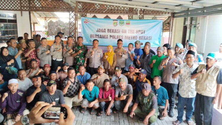 Jaga Bekasi On The Spot di Kedungwaringin, Polres Metro Bekasi Ajak Warga Cegah Kenakalan Remaja, Narkoba hingga Judol