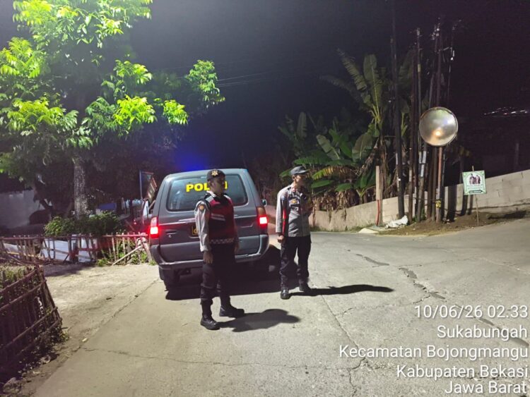 Polsek Bojongmangu Gelar Patroli Biru dan Strong Point Antisipasi 3C serta Kejahatan Jalanan