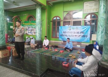 Jaga Bekasi On The Spot, Polsek Cikarang Selatan Ajak Ibu-Ibu Majelis Taklim Jaga Anak dari Tawuran dan Narkoba