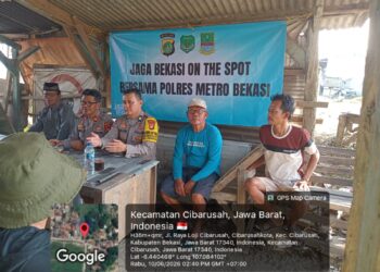 Jaga Bekasi On The Spot di Cibarusah, Polsek Cibarusah Ajak Warga Perkuat Siskamling