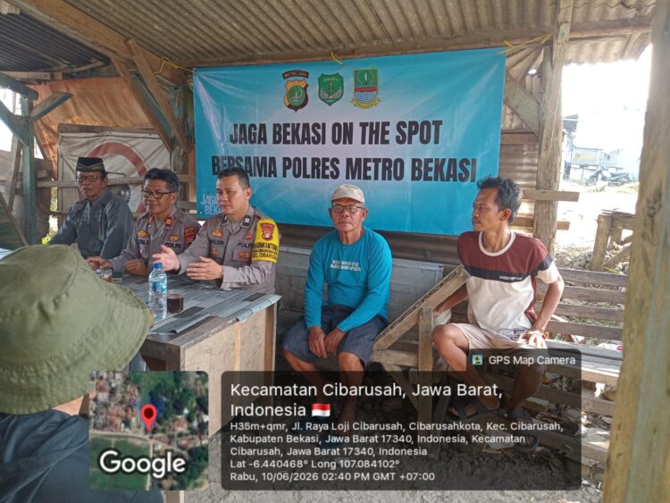 Jaga Bekasi On The Spot di Cibarusah, Polsek Cibarusah Ajak Warga Perkuat Siskamling