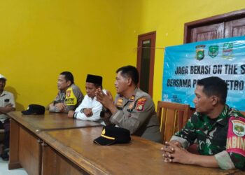 Jaga Bekasi On The Spot, Polsek Bojongmangu Ajak Warga Perkuat Siskamling dan Waspadai Hoaks