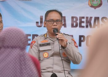 Merawat Aman: Polres Metro Bekasi Laksanakan Jaga Jakarta Jaga Bekasi On The Spot Hadir di Mekarmukti