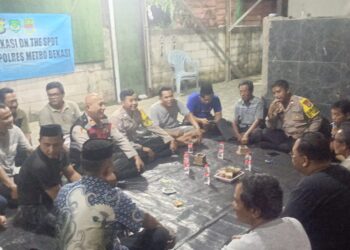 Jaga Bekasi On The Spot di Tambelang, Polsek Ajak Warga Aktifkan Satkamling dan Jaga Kamtibmas