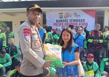 Hari Bhayangkara ke-80, Polsek Cikarang Utara Perkuat Sabuk Kamtibmas Lewat Jaga Jakarta Jaga Bekasi On The Spot