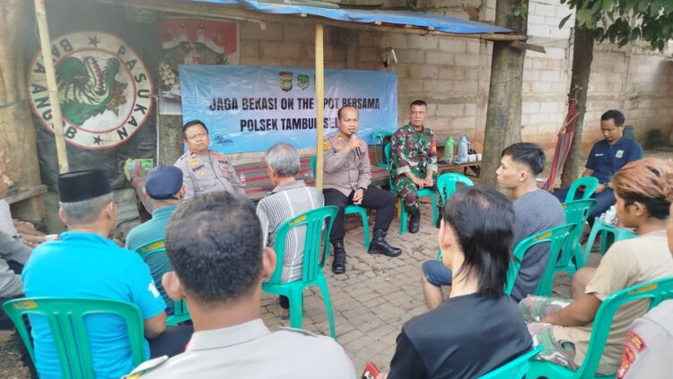 Bukan Sekadar Sambang Poskamling, Jaga Bekasi On The Spot di Pekopen Bahas Antisipasi Tawuran hingga Obat Terlarang