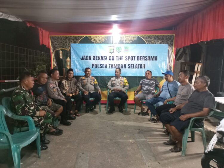 Dini Hari di Papanmas, Jaga Bekasi On The Spot Ajak Warga Tambun Selatan Cegah Tawuran dan 3C