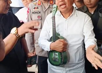 Dedi Mulyadi Tinjau Pasar Baru Ramayana Cikarang, Polsek Cikarang Utara Pastikan Pengamanan Berjalan Kondusif