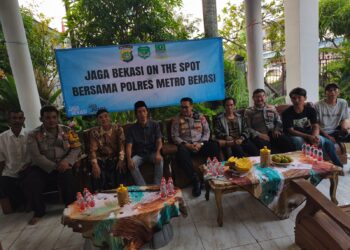 Kapolsek Sukatani Gelar Jaga Bekasi On The Spot, Himbau Warga Jaga Kamtibmas Jelang Pilkades