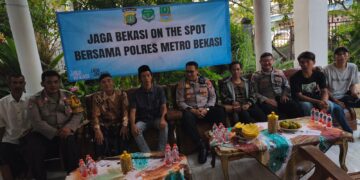 Kapolsek Sukatani Gelar Jaga Bekasi On The Spot, Himbau Warga Jaga Kamtibmas Jelang Pilkades