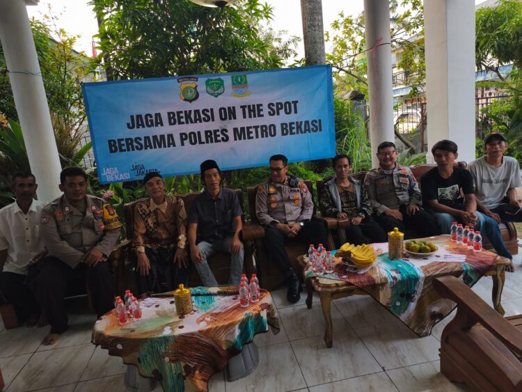 Kapolsek Sukatani Gelar Jaga Bekasi On The Spot, Himbau Warga Jaga Kamtibmas Jelang Pilkades