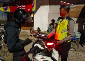 Polsek Cikarang Timur Gelar OKJ, Satu Motor Tanpa Surat Sah Diamankan, dalam rangka Jaga Jakarta, Jaga Bekasi.