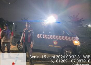 Saat Sukamaju Mulai Menyepi, Patroli Biru Polsek Tambelang Cegah Tawuran dan Kejahatan Jalanan