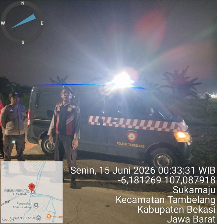 Saat Sukamaju Mulai Menyepi, Patroli Biru Polsek Tambelang Cegah Tawuran dan Kejahatan Jalanan
