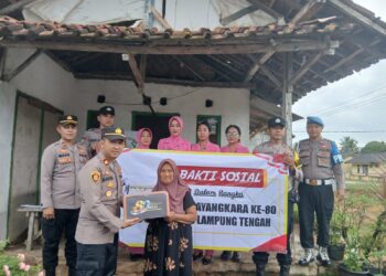 Sambut Hari Bhayangkara ke-80, Polsek Seputih Raman Anjangsana dan Salurkan Bansos untuk Purnawirawan serta Warga Prasejahtera