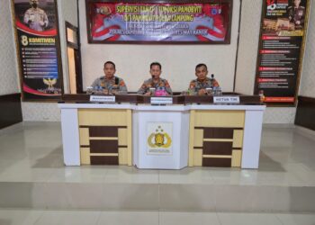 Polres Lampung Utara Jadi Tuan Rumah Supervisi Tahap I Tupoksi Pamobvit Ditpamobvit Polda Lampung