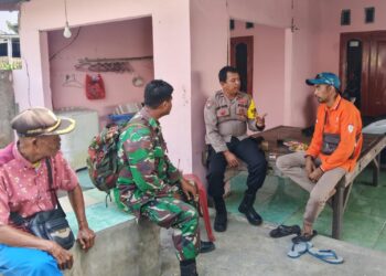 DDS di Sukaraja, Bhabinkamtibmas dan Babinsa Gelar Jaga Bekasi on The Spot Himbau Waspada Curanmor hingga Penipuan Online
