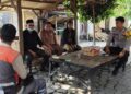 Bhabinkamtibmas Desa Sriamur Sambangi Tokoh Masyarakat, Sampaikan Imbauan Kamtibmas