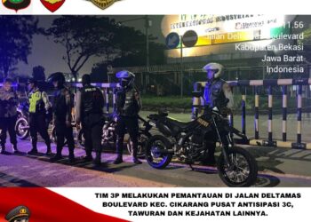 Patroli Perintis Presisi Polres Metro Bekasi Sisir Tiga Wilayah, Antisipasi 3C hingga Tawuran