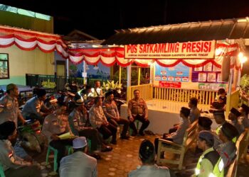 Semarak Hari Bhayangkara ke-80, Polres Lampung Tengah Gelar Penilaian Lomba Sat Kamling Tingkat Polres