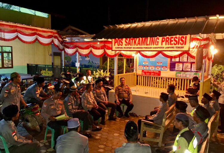 Semarak Hari Bhayangkara ke-80, Polres Lampung Tengah Gelar Penilaian Lomba Sat Kamling Tingkat Polres