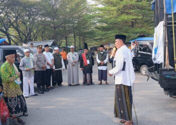 Sambut Tahun Baru Islam 1 Muharam 1448 H, Polsek Cikarang Timur Kawal Pawai Ta’aruf di Taman Sehati