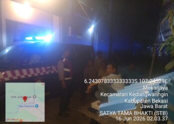 JAGA JAKARTA JAGA BEKASI, Polsek Kedung Waringin Gelar Patroli Mobile Dialogis