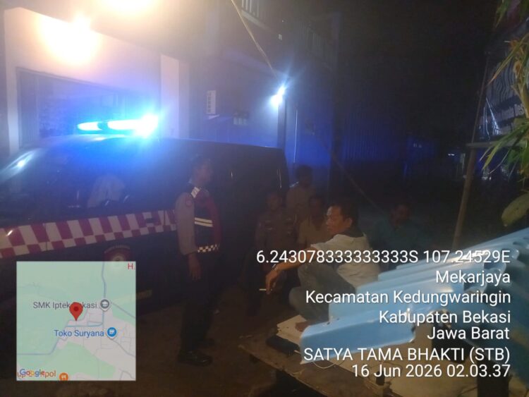 JAGA JAKARTA JAGA BEKASI, Polsek Kedung Waringin Gelar Patroli Mobile Dialogis