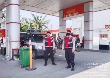 SPBU Kebalen Dipantau, Polisi Babelan Cegah 3C dan Jaga Aktivitas Warga