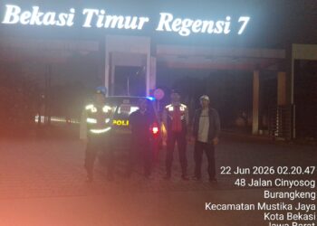 Patroli Biru Polsek Setu Sisir Permukiman hingga Titik Rawan Kejahatan