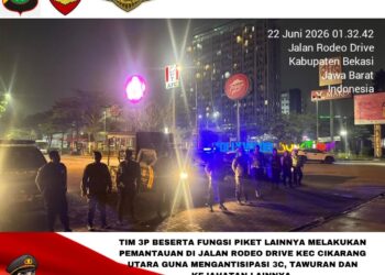 Jaga Jakarta Jaga Bekasi, Patroli Perintis Presisi Sisir Cikarang hingga Dini Hari Cegah 3C dan Tawuran