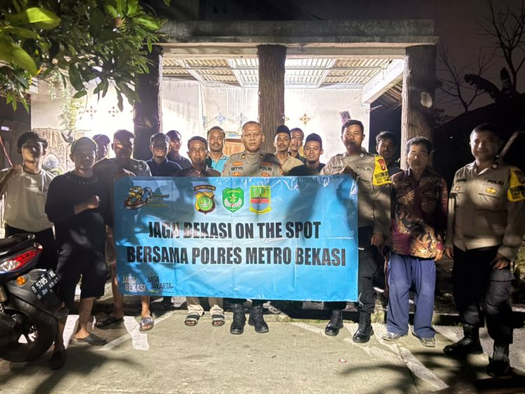 POLSEK TAMBELANG GELAR JAGA BEKASI ON THE SPOT, AJAK WARGA AKTIF JAGA KAMTIBMAS