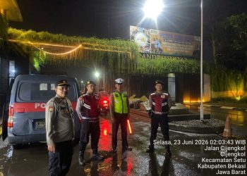 Jaga Jakarta Jaga Bekasi, Polsek Setu Gelar Patroli Biru Antisipasi 3C dan Tawuran
