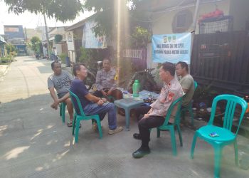 Jaga Jakarta Jaga Bekasi, Wakapolsek Kedungwaringin Ajak Warga Perkuat Siskamling Jelang Pilkades