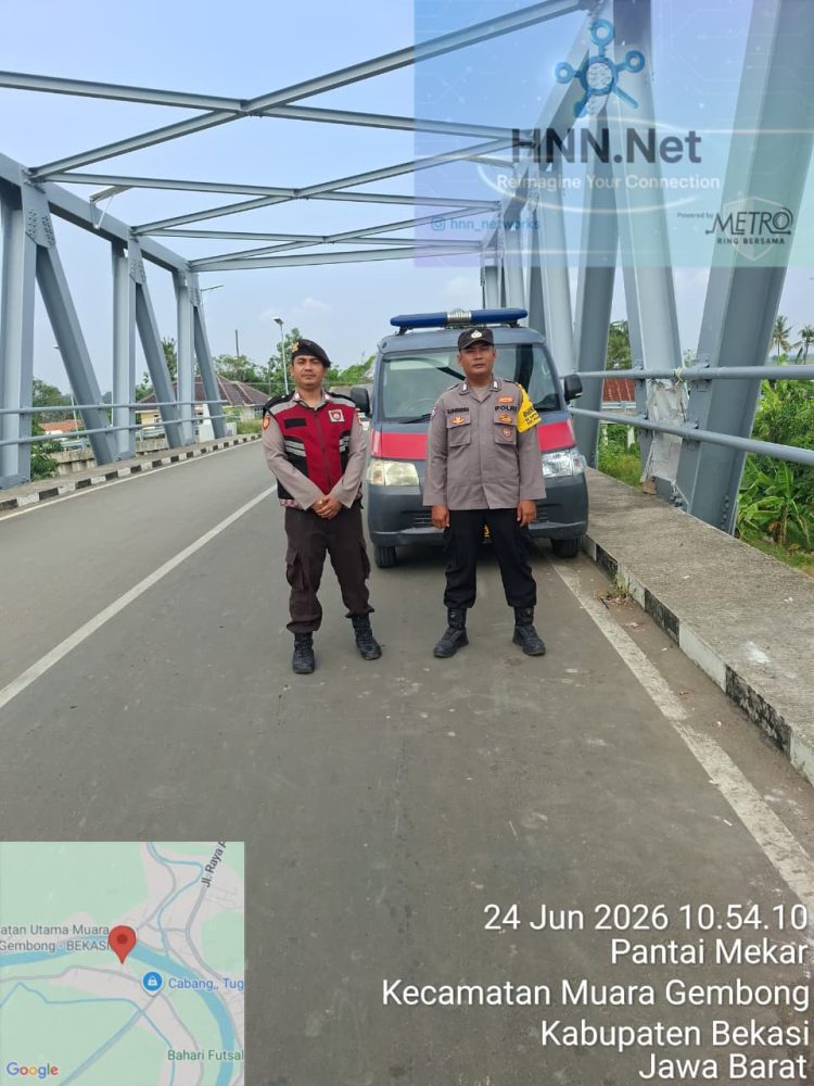 Jaga Jakarta Jaga Bekasi, Patroli Polsek Muara Gembong Perkuat Kehadiran Polisi di Jalur Penghubung Desa