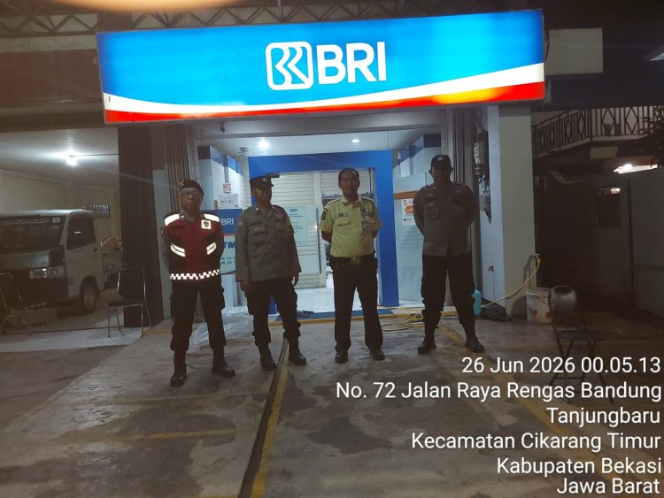 Jaga Jakarta Jaga Bekasi, Polsek Cikarang Timur Patroli Dialogis di Perbankan Renggas Bandung