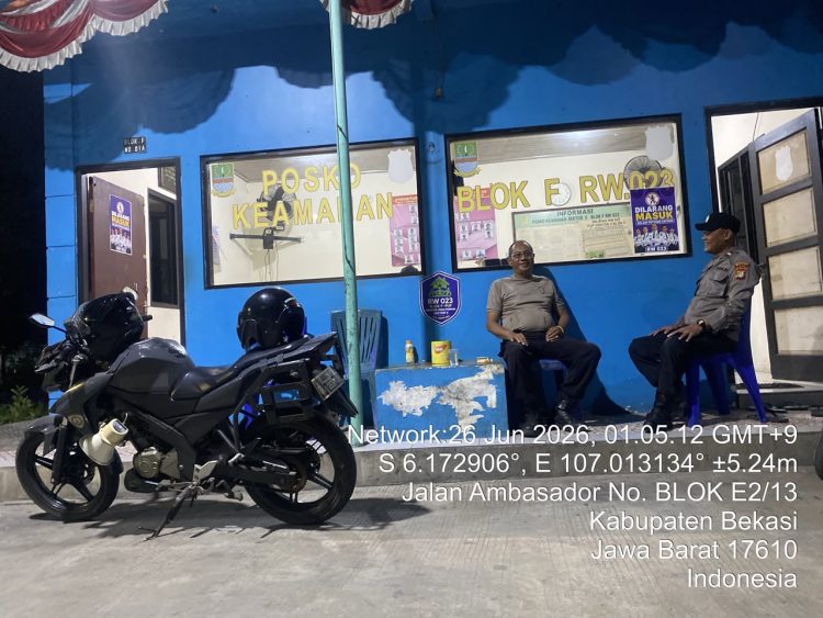 Jaga Jakarta Jaga Bekasi, Polsubsektor PUP Patroli Dini Hari Antisipasi 3C dan Tawuran