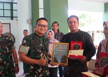 Eksis Kawal TMMD Ke-128, Jurnalis & Wapimred Haprianto Tanjung Raih Juara 2 Media Online Terbaik Kodim 0402/OKI Award