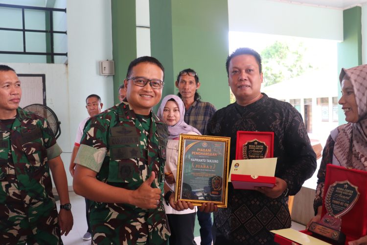 Eksis Kawal TMMD Ke-128, Jurnalis & Wapimred Haprianto Tanjung Raih Juara 2 Media Online Terbaik Kodim 0402/OKI Award