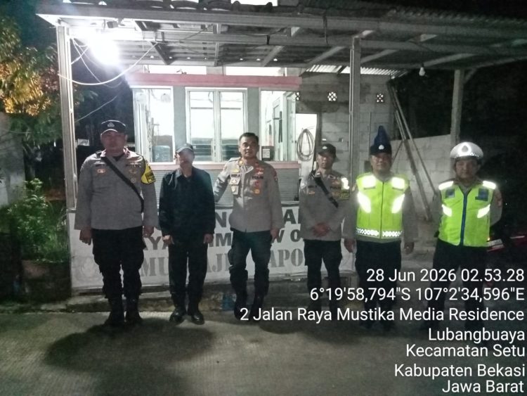 Jaga Jakarta Jaga Bekasi, Polsek Setu Perkuat Patroli Biru di Cijengkol dan Lubangbuaya