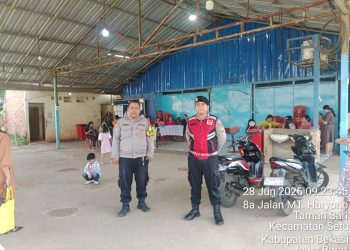 Jaga Jakarta Jaga Bekasi, Polsek Setu Kawal Ibadah Jemaat HKBP Tamansari