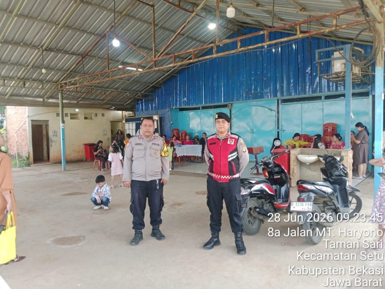 Jaga Jakarta Jaga Bekasi, Polsek Setu Kawal Ibadah Jemaat HKBP Tamansari