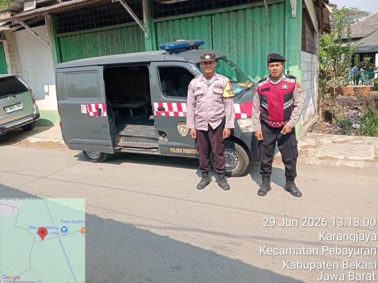 Jaga Jakarta Jaga Bekasi, Patroli Preventif Polsek Pebayuran Antisipasi 3C dan Tawuran di Karang Jaya