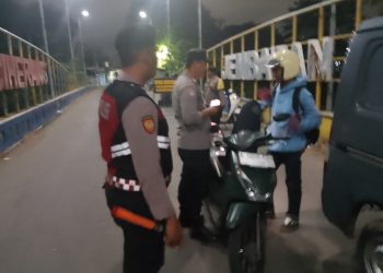 Jaga Jakarta Jaga Bekasi, Polsek Cabangbungin Periksa Puluhan Kendaraan dalam Operasi Kejahatan Jalanan