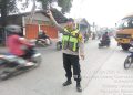 Jaga Jakarta Jaga Bekasi, Polsek Serang Baru Pastikan Kelancaran Arus Lalin