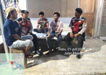 Polsek Muaragembong Gelar Patroli Dialogis Antisipasi 3C dan Tawuran